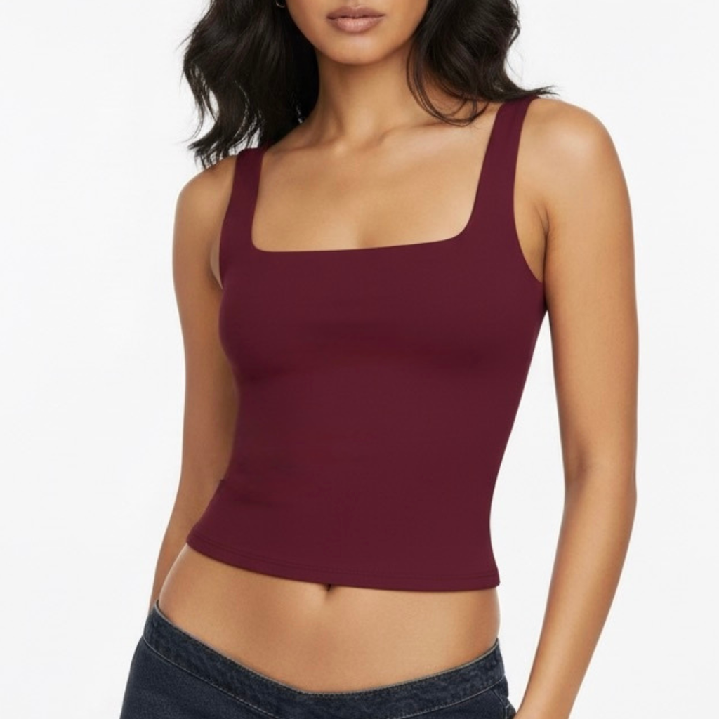 SQUARE NECK TOP