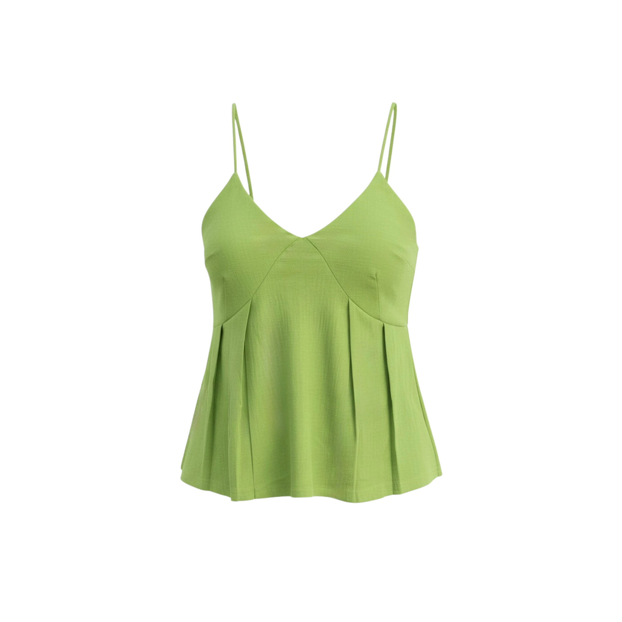 PLEATED CAMI TOP